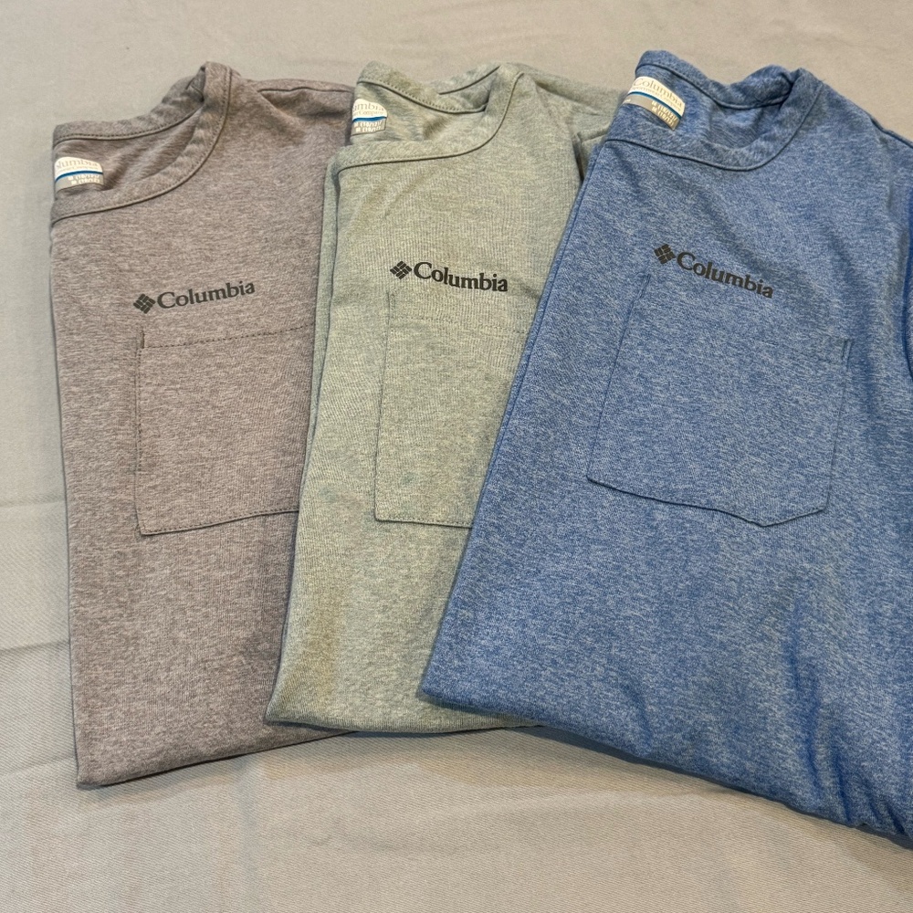 Boys Columbia T-shirts Size Med (10/12) - 3 shirts